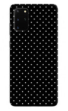 White Dots Samsung S20 Plus Hard Case Back Cover by Casekaro