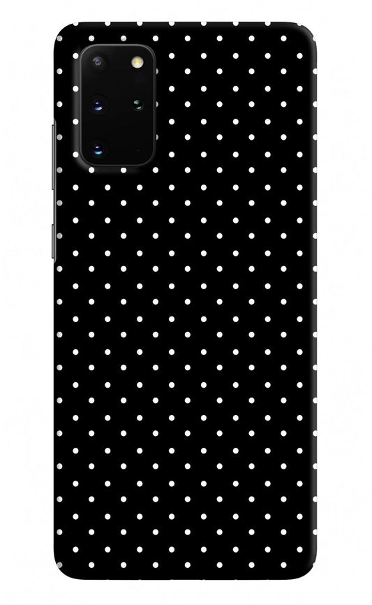 White Dots Samsung S20 Plus Hard Case Back Cover by Casekaro