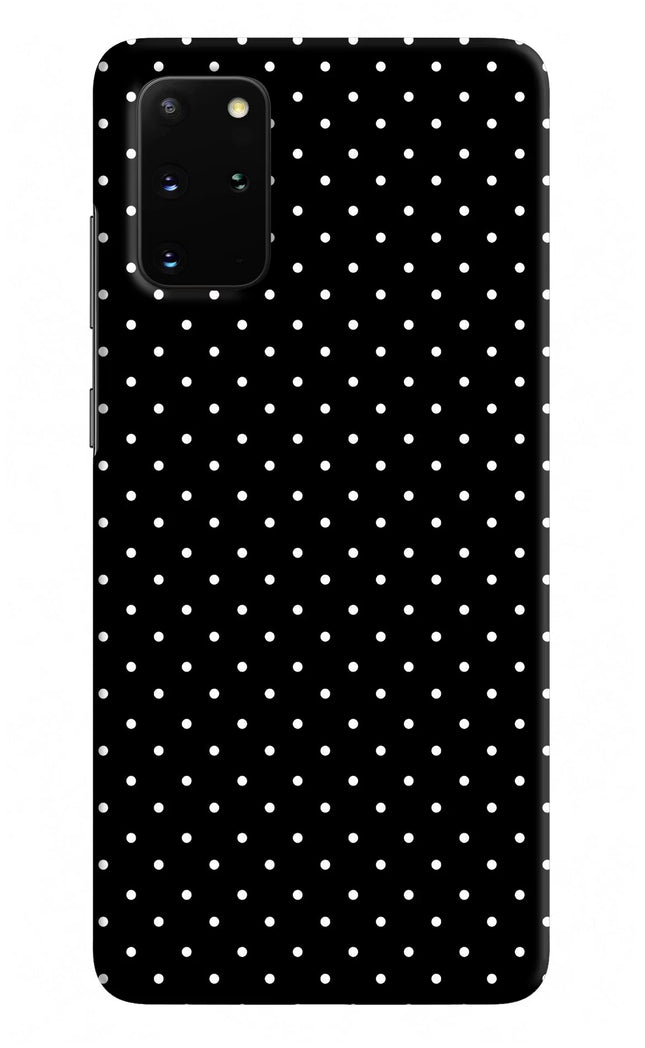 White Dots Samsung S20 Plus Hard Case Back Cover by Casekaro