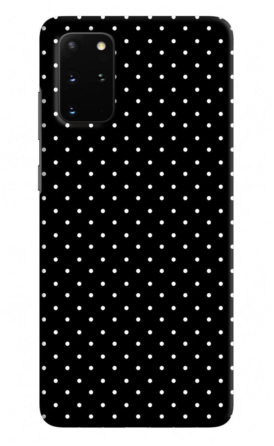 White Dots Samsung S20 Plus Back Cover, Hard case