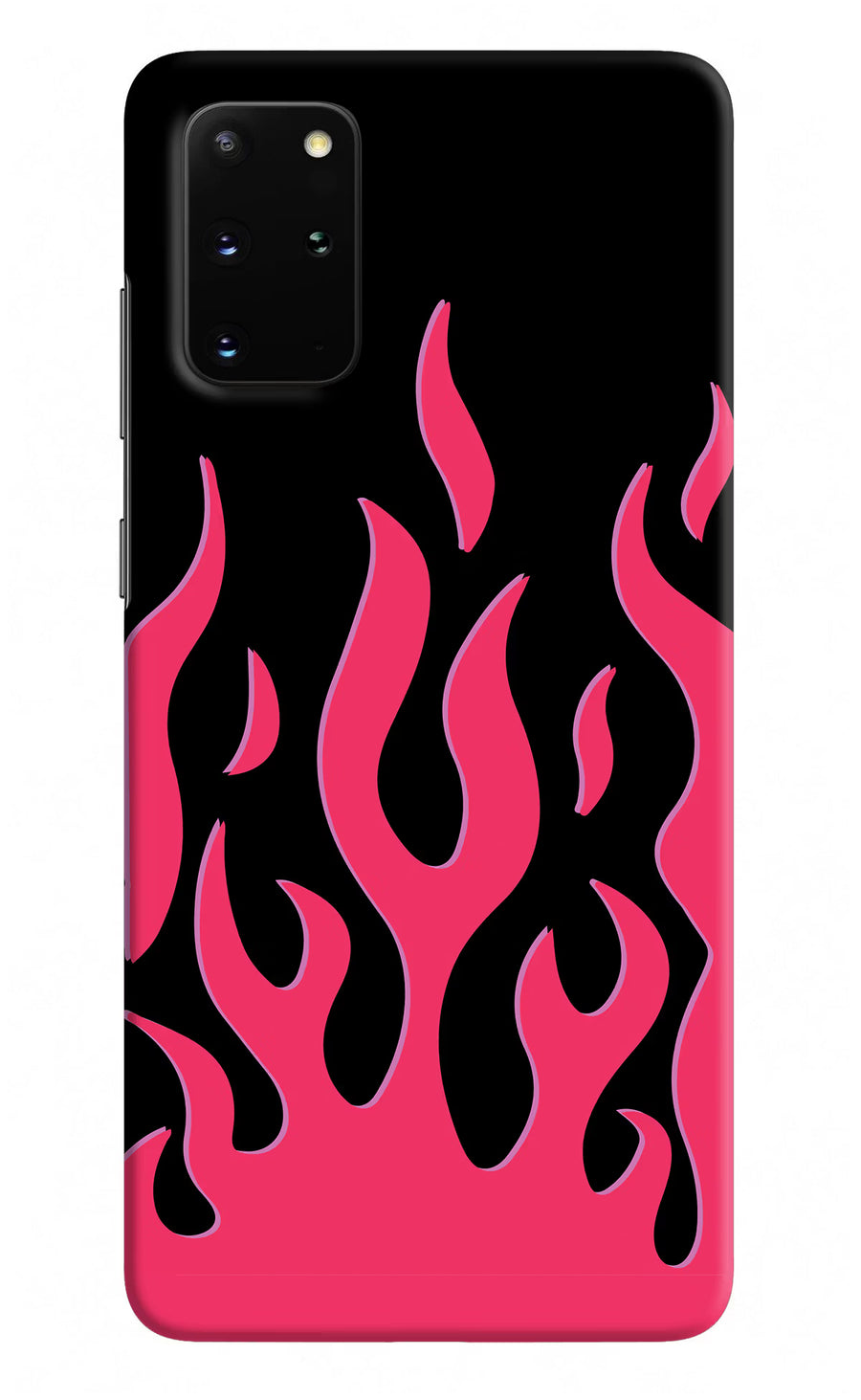 Fire Flames Samsung S20 Plus Back Cover, Hard case