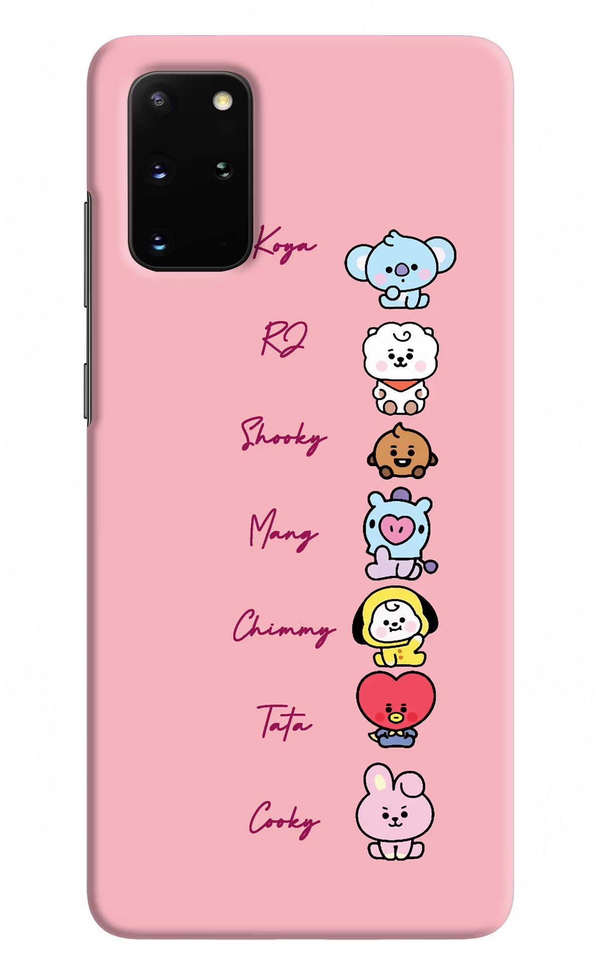 BTS names Samsung S20 Plus Hard Case Back Cover by Casekaro
