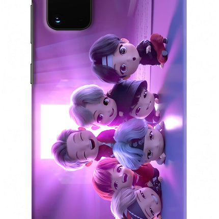 BTS Chibi Samsung S20 Plus Hard Case Back Cover by Casekaro