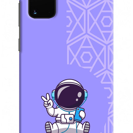 Cute Astronaut Chilling Samsung S20 Plus Hard Case Back Cover by Casekaro