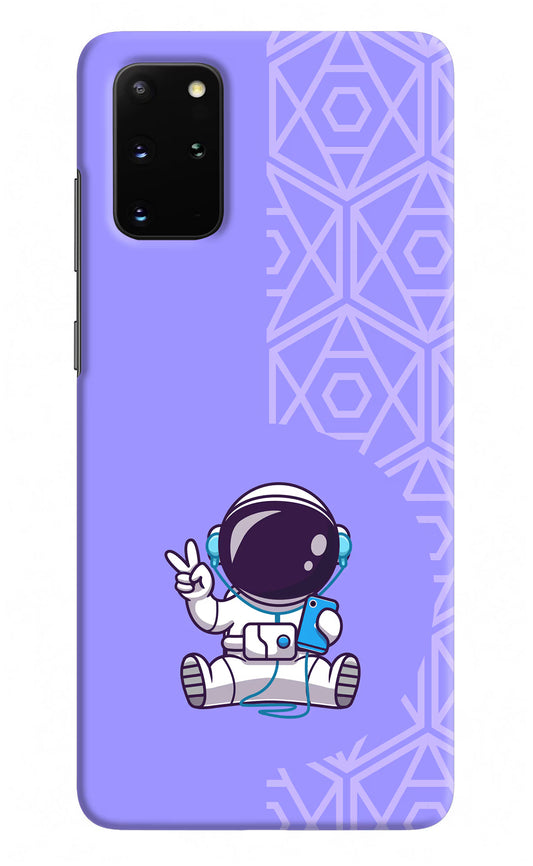 Cute Astronaut Chilling Samsung S20 Plus Hard Case Back Cover by Casekaro