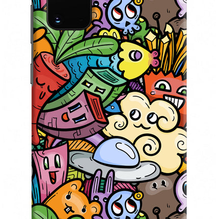 Veggie Doodle Samsung S20 Plus Hard Case Back Cover by Casekaro