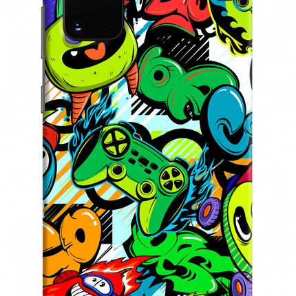 Game Doodle Samsung S20 Plus Hard Case Back Cover by Casekaro
