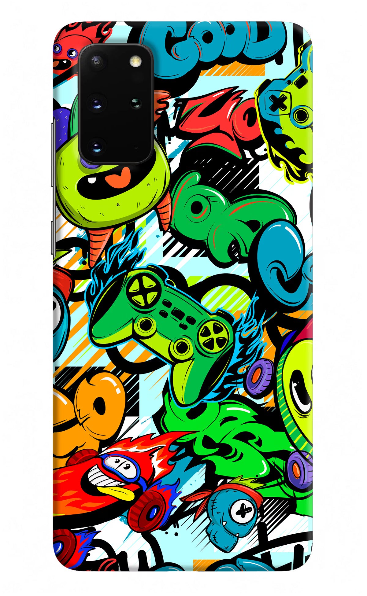 Game Doodle Samsung S20 Plus Hard Case Back Cover by Casekaro