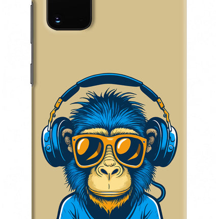 Monkey Headphone Samsung S20 Plus Hard Case Back Cover by Casekaro