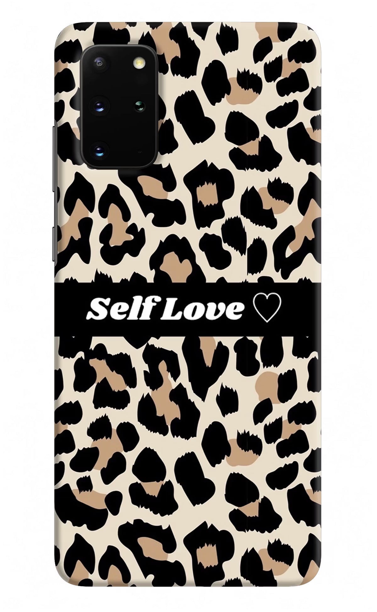 Leopard Print Self Love Samsung S20 Plus Hard Case Back Cover by Casekaro