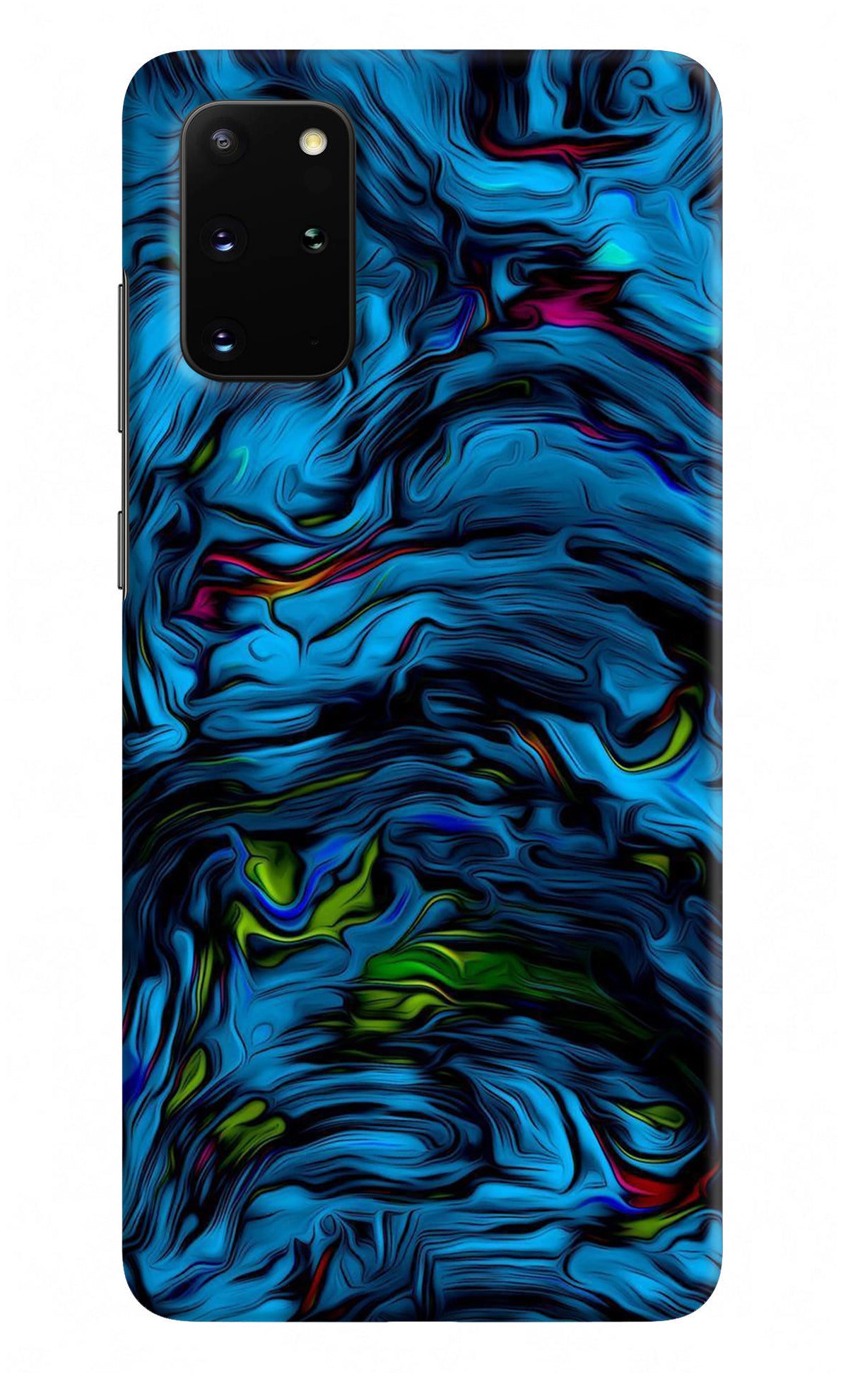 Dark Blue Abstract Samsung S20 Plus Back Cover