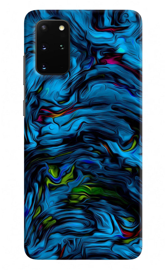 Dark Blue Abstract Samsung S20 Plus Hard Case Back Cover by Casekaro