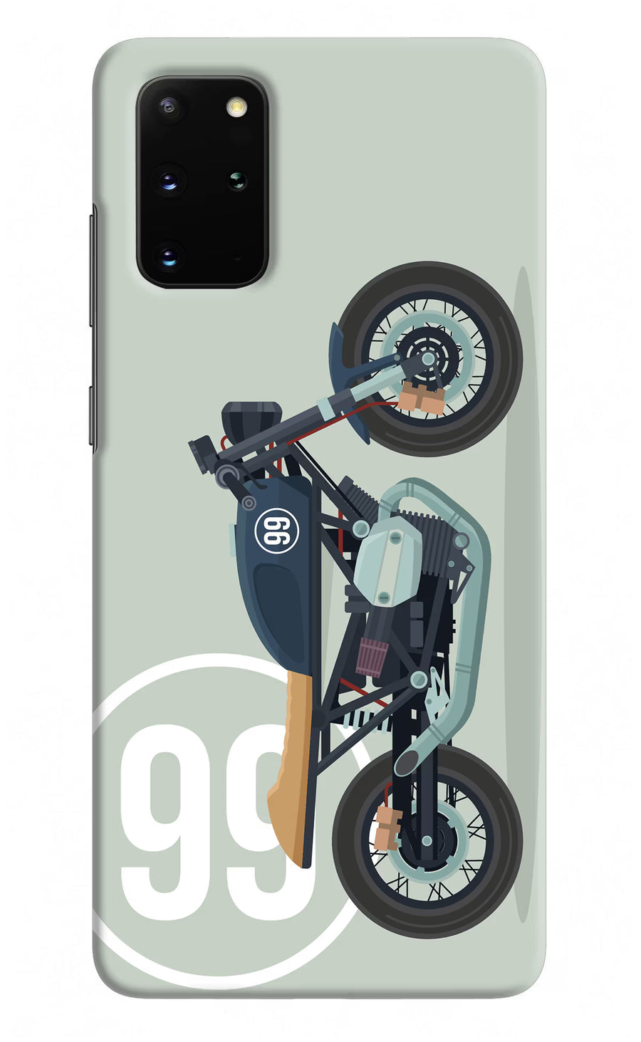 Classic Cafe Racer 99 Samsung S20 Plus Back Cover, Hard case