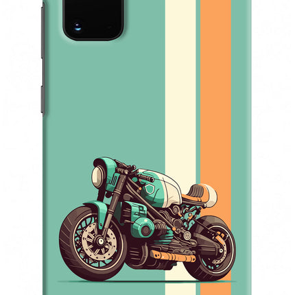 Striped Moto Drift Samsung S20 Plus Hard Case Back Cover by Casekaro