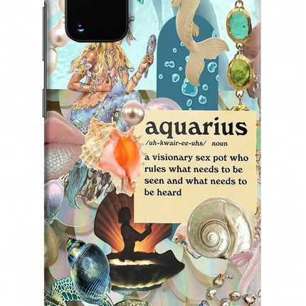 Aquarius Zodiac Samsung S20 Plus Hard Case Back Cover by Casekaro