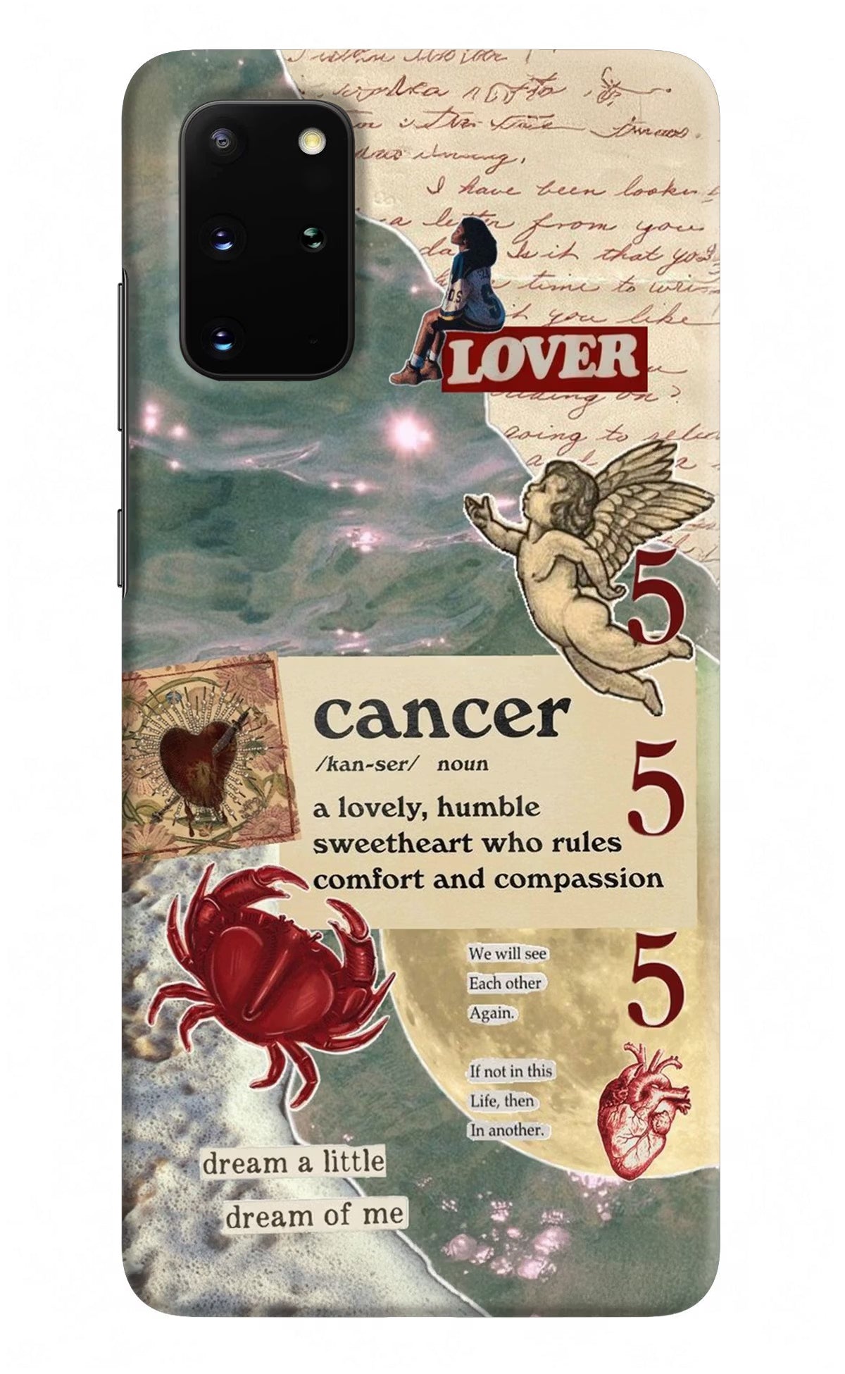 Cancer Zodiac Samsung S20 Plus Hard Case Back Cover by Casekaro