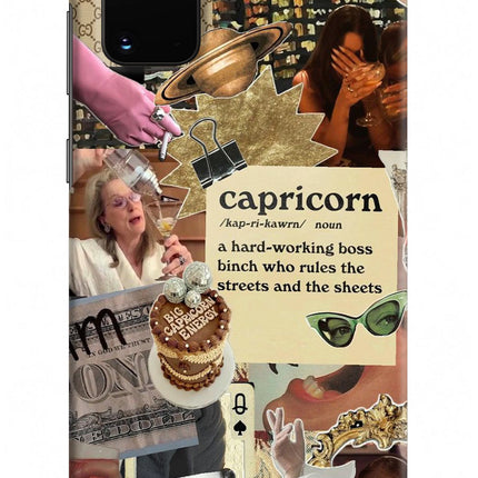 Capricorn Zodiac Samsung S20 Plus Hard Case Back Cover by Casekaro