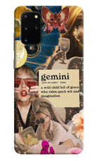 Gemini Zodiac Samsung S20 Plus Hard Case Back Cover by Casekaro