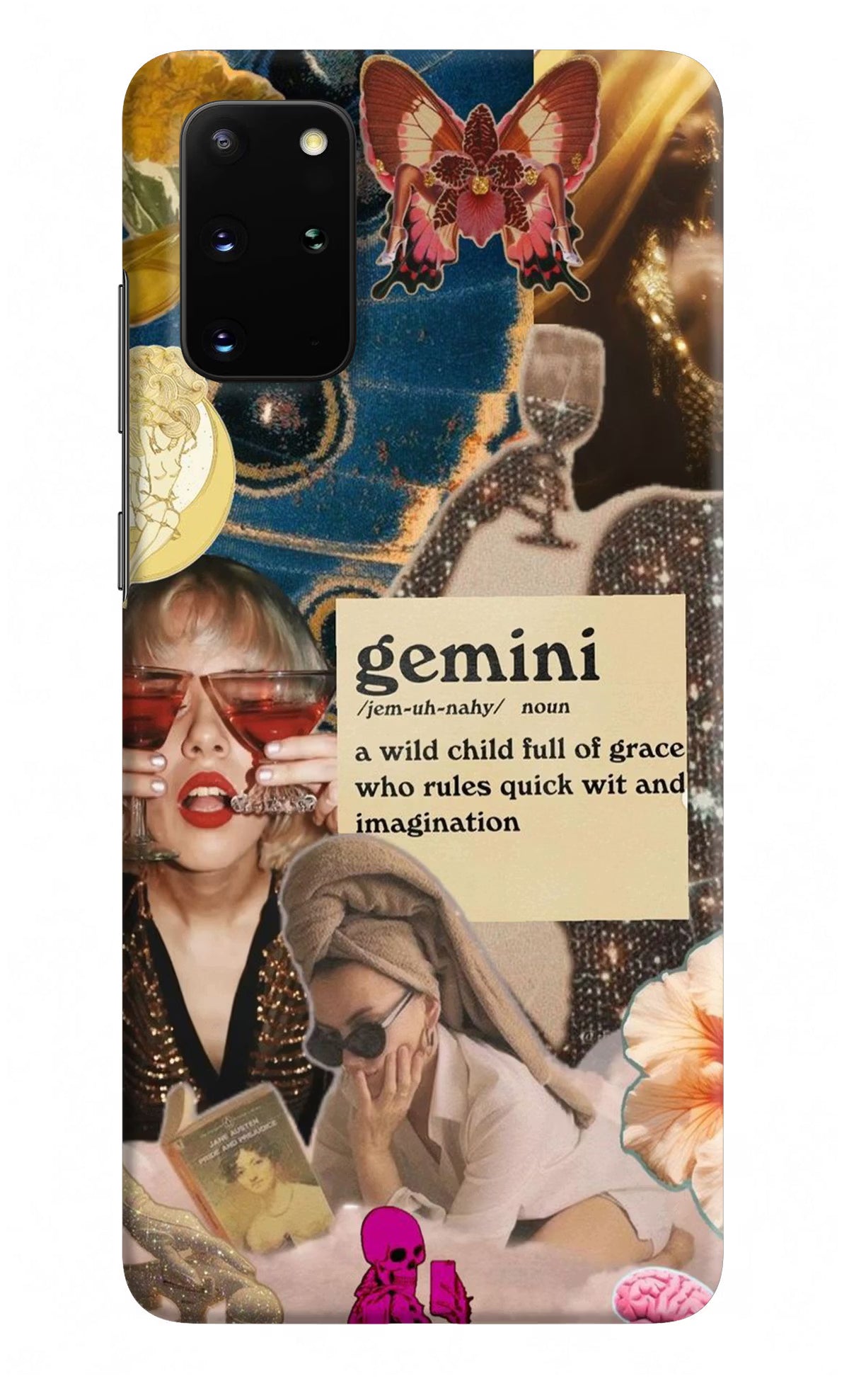 Gemini Zodiac Samsung S20 Plus Hard Case Back Cover by Casekaro