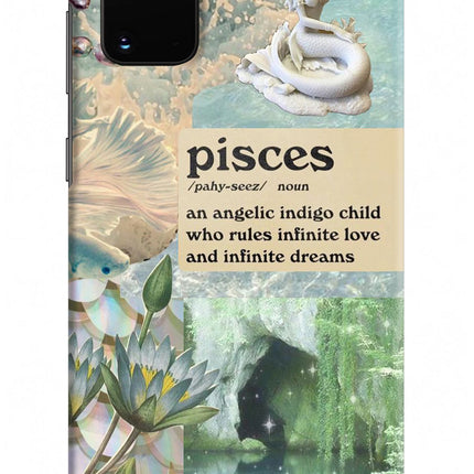 Pisces Zodiac Samsung S20 Plus Hard Case Back Cover by Casekaro