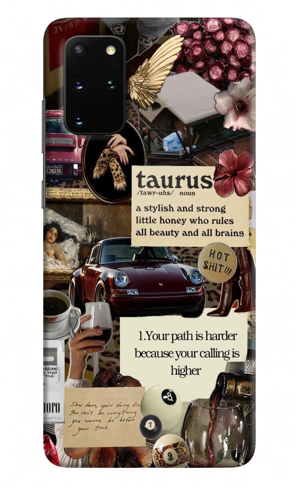 Taurus Zodiac Samsung S20 Plus Hard Case Back Cover by Casekaro