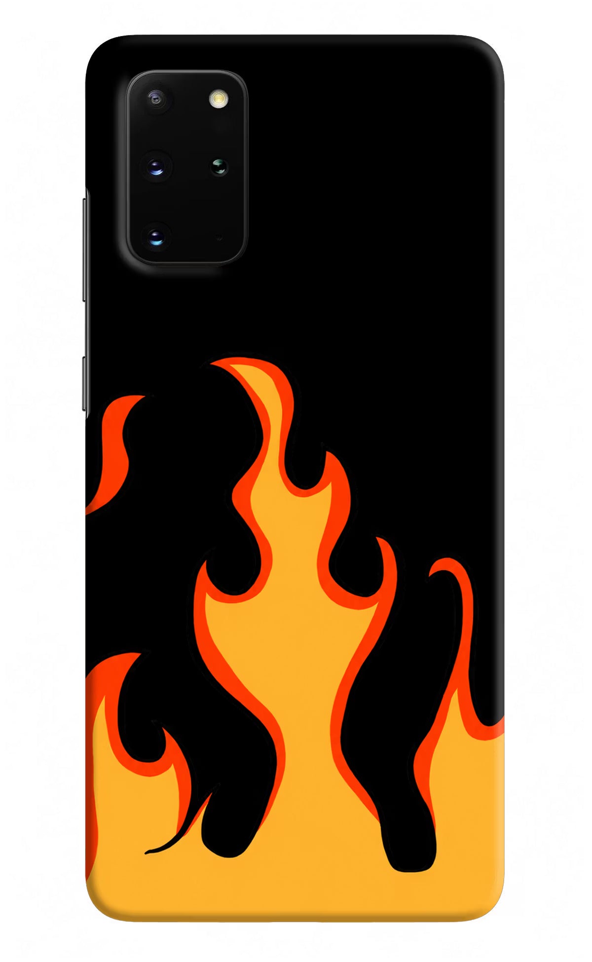 Fired Up – Black Samsung S20 Plus Hard Case Back Cover by Casekaro