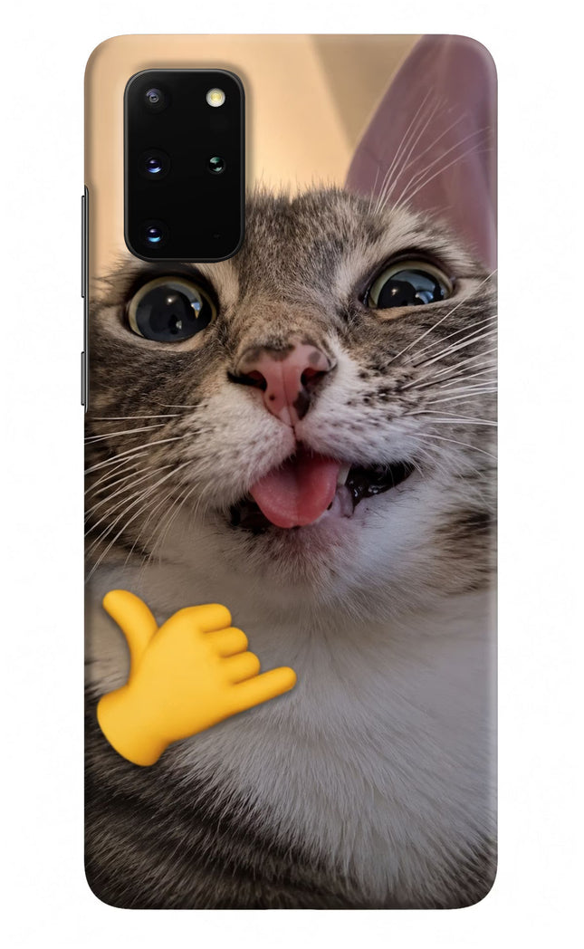 Silly Cat Call Samsung S20 Plus Hard Case Back Cover by Casekaro