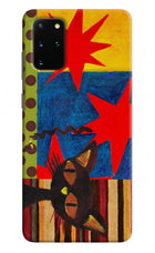 Pop Cat Samsung S20 Plus Hard Case Back Cover by Casekaro