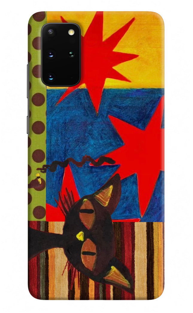 Pop Cat Samsung S20 Plus Hard Case Back Cover by Casekaro