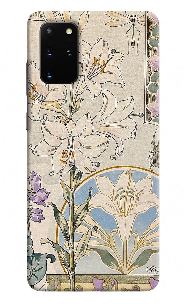 White Lily Samsung S20 Plus Hard Case Back Cover by Casekaro