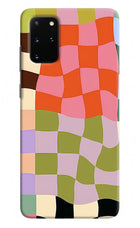Wavy Grid Samsung S20 Plus Hard Case Back Cover by Casekaro