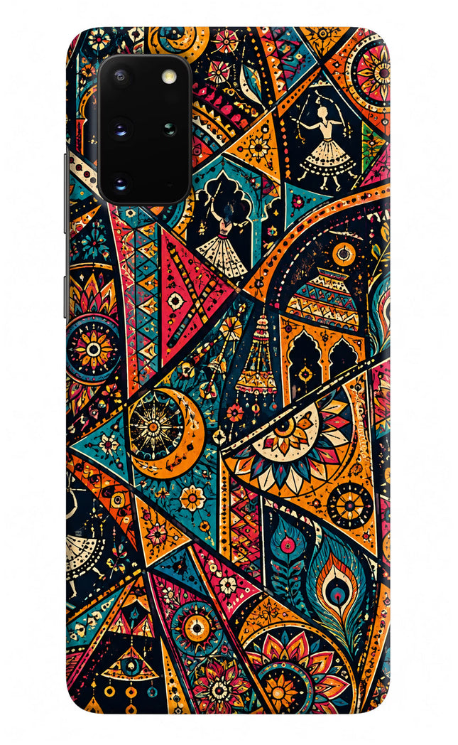 Folk Print Samsung S20 Plus Hard Case Back Cover by Casekaro