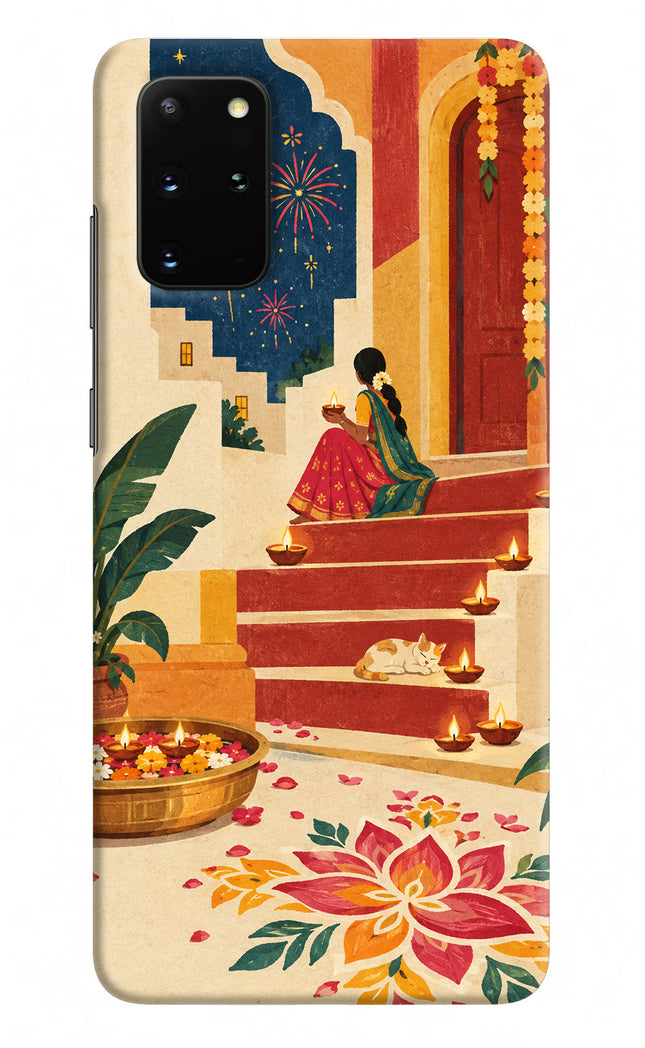 Diwali Rangoli Samsung S20 Plus Hard Case Back Cover by Casekaro