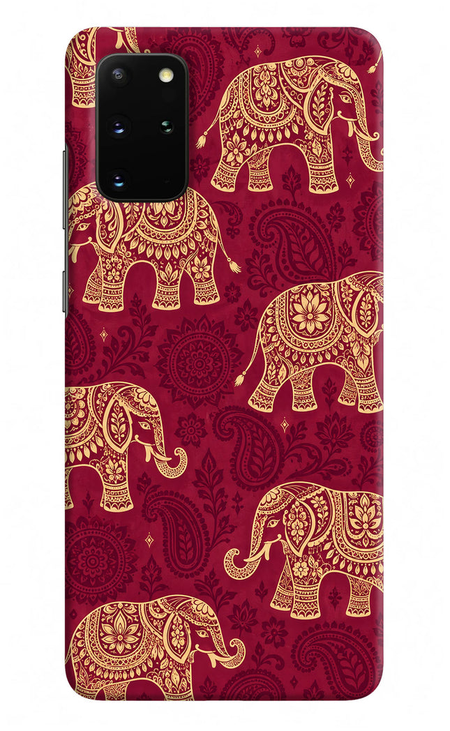 Maroon Elephant Samsung S20 Plus Hard Case Back Cover by Casekaro