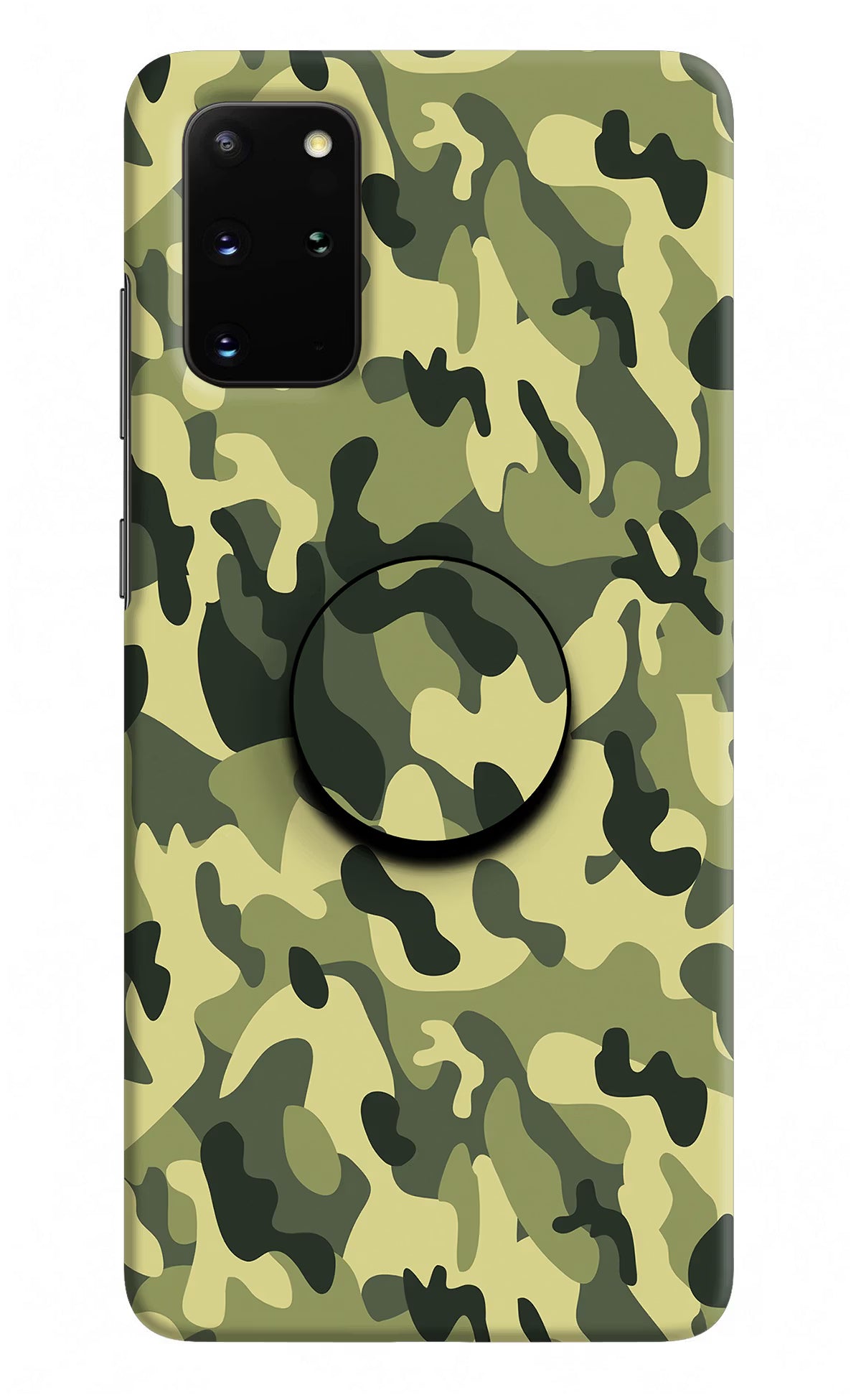 Camouflage Samsung S20 Plus Pop Case by Casekaro