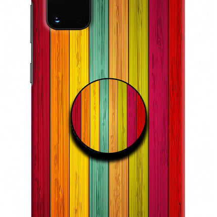 Multicolor Wooden Samsung S20 Plus Pop Case by Casekaro