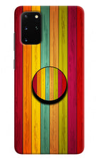 Multicolor Wooden Samsung S20 Plus Pop Case by Casekaro