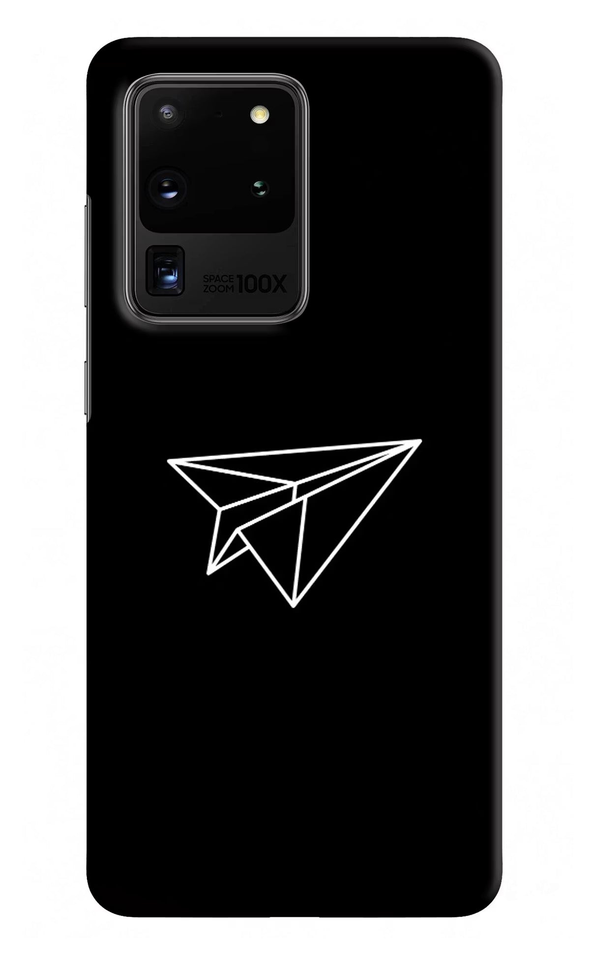 Paper Plane White Samsung S20 Ultra Hard Case Back Cover by Casekaro