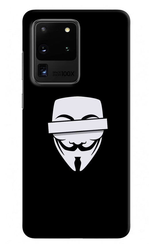 Anonymous Face Samsung S20 Ultra Hard Case Back Cover by Casekaro
