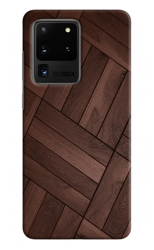 Wooden Texture Design Samsung S20 Ultra Hard Case Back Cover by Casekaro