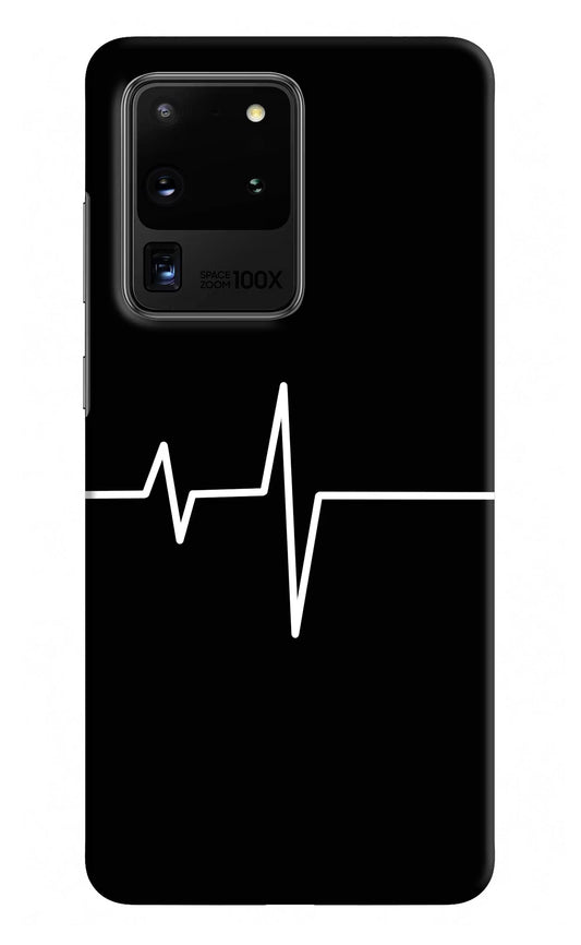 Heart Beats Samsung S20 Ultra Hard Case Back Cover by Casekaro