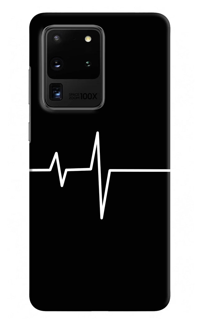 Heart Beats Samsung S20 Ultra Hard Case Back Cover by Casekaro