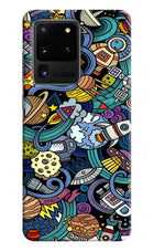 Space Abstract Samsung S20 Ultra Hard Case Back Cover by Casekaro