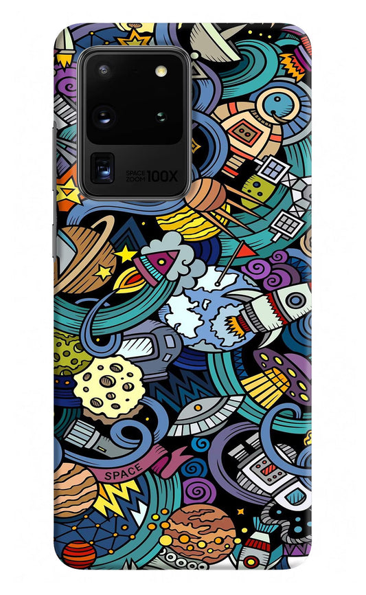 Space Abstract Samsung S20 Ultra Hard Case Back Cover by Casekaro