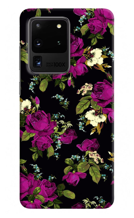 Flowers Samsung S20 Ultra Hard Case Back Cover by Casekaro