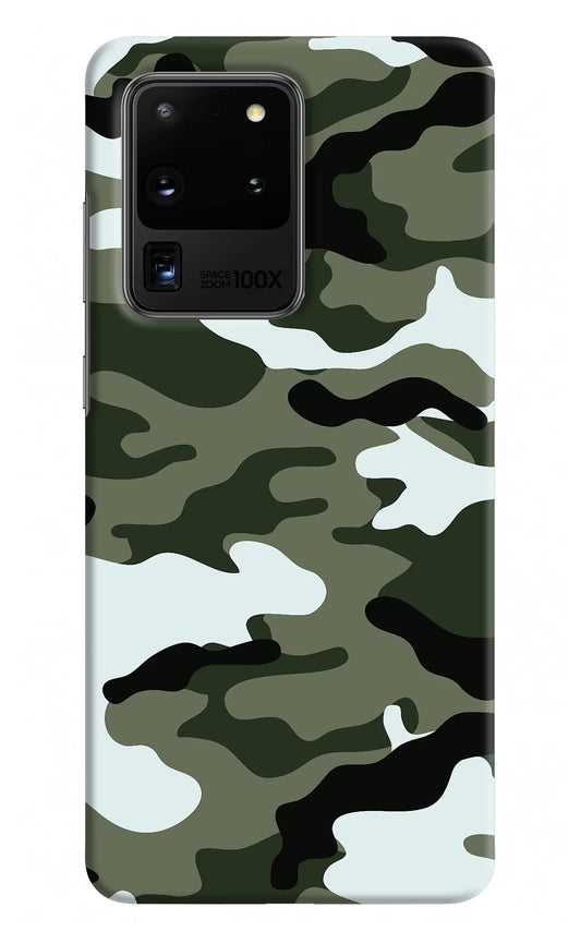 Camouflage Samsung S20 Ultra Hard Case Back Cover by Casekaro