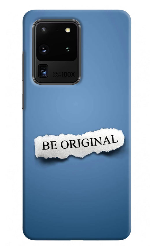 Be Original Samsung S20 Ultra Hard Case Back Cover by Casekaro