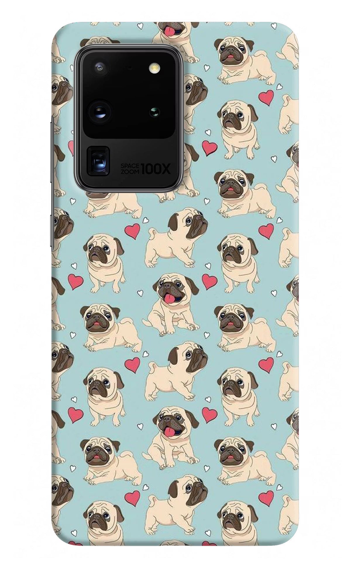 Pug Dog Samsung S20 Ultra Hard Case Back Cover by Casekaro