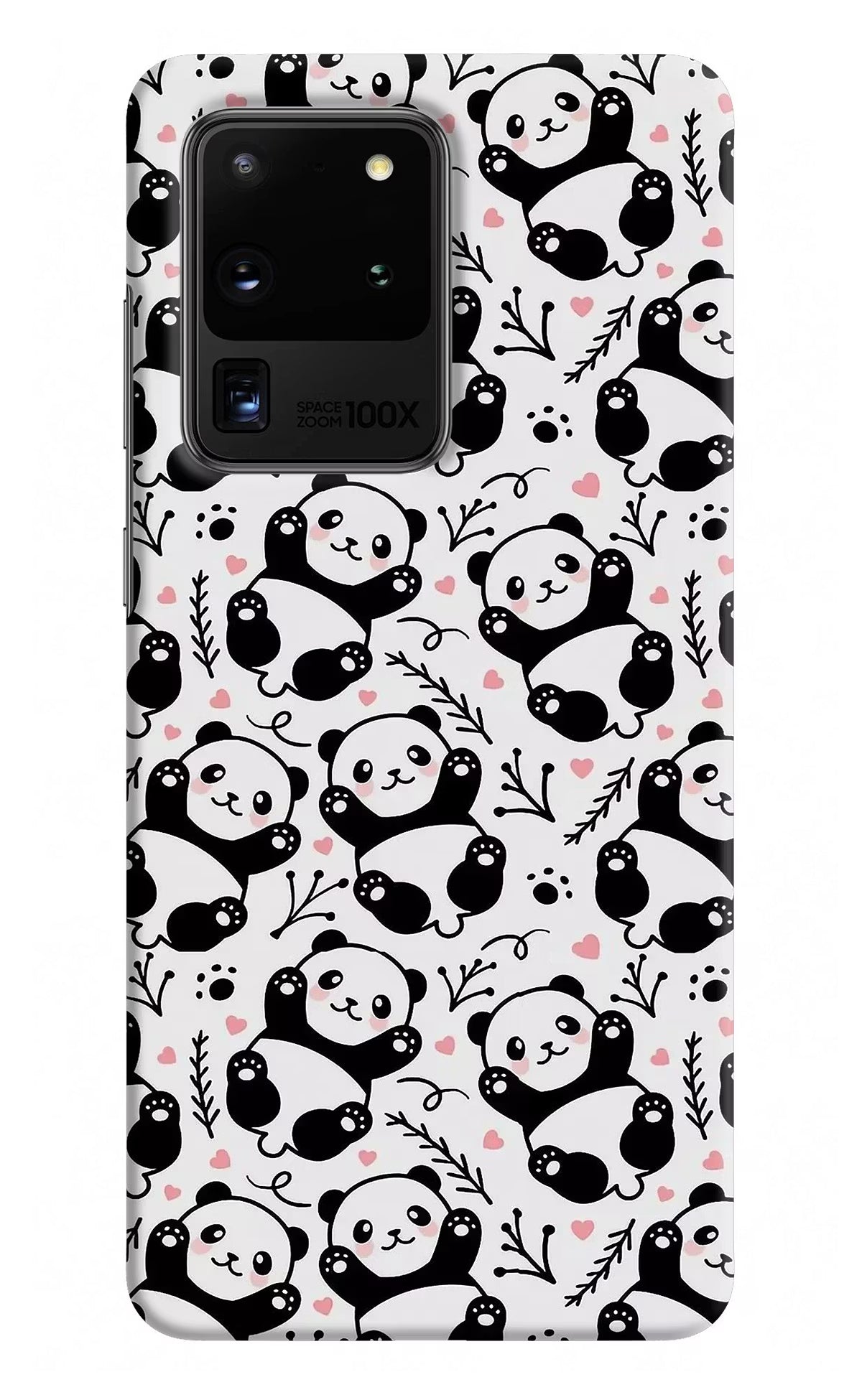Cute Panda Samsung S20 Ultra Hard Case Back Cover by Casekaro