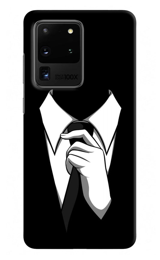 Black Tie Samsung S20 Ultra Hard Case Back Cover by Casekaro